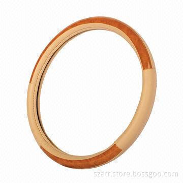Car steering wheel cover, made of PU or leather